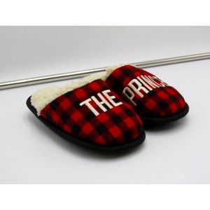 Men's Red/Black Plaid "The Prince" Slippers